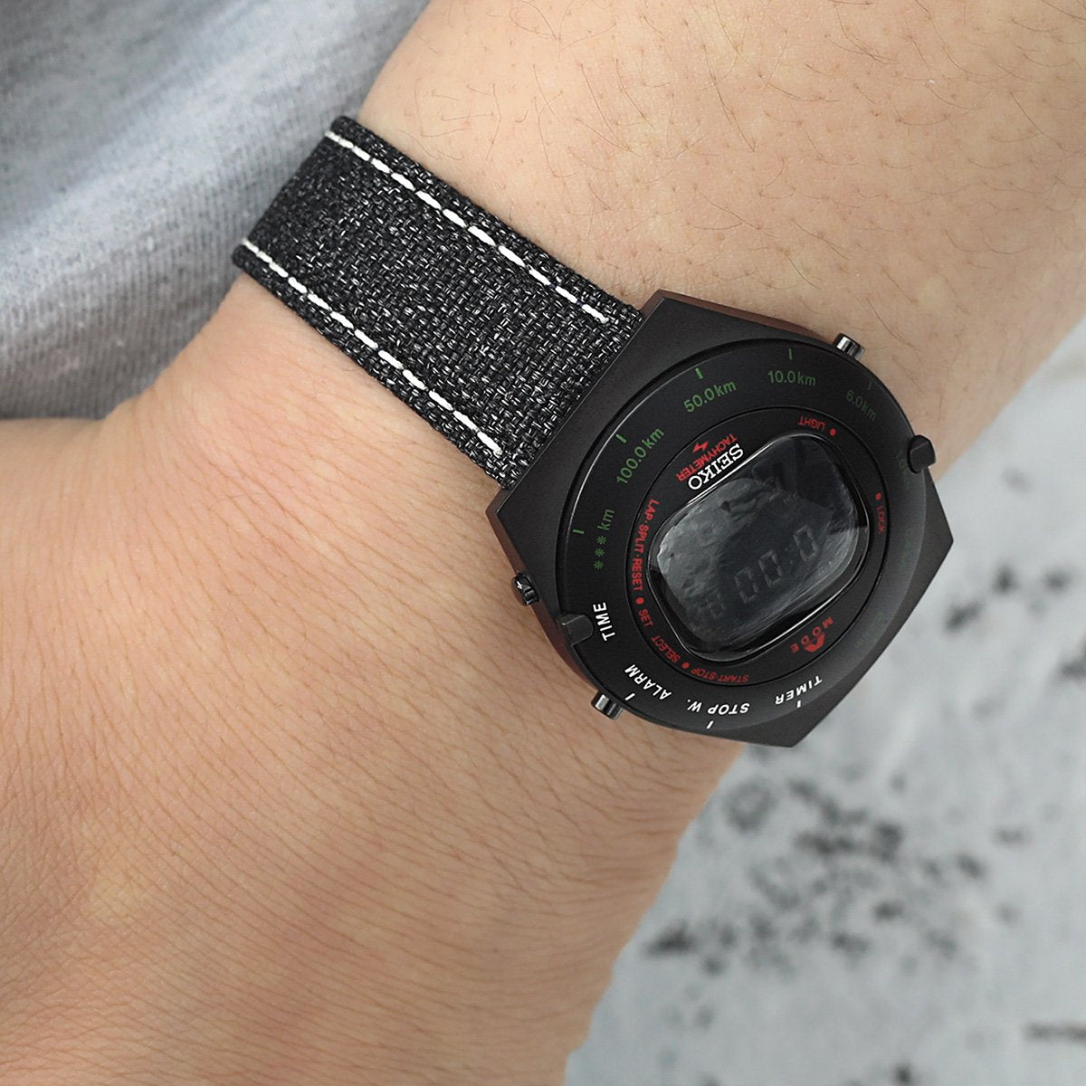 Seiko x Giugiaro Design Digital Driver Watch Estnation Limited Edition SBJG011 Strapcode Watch Bands