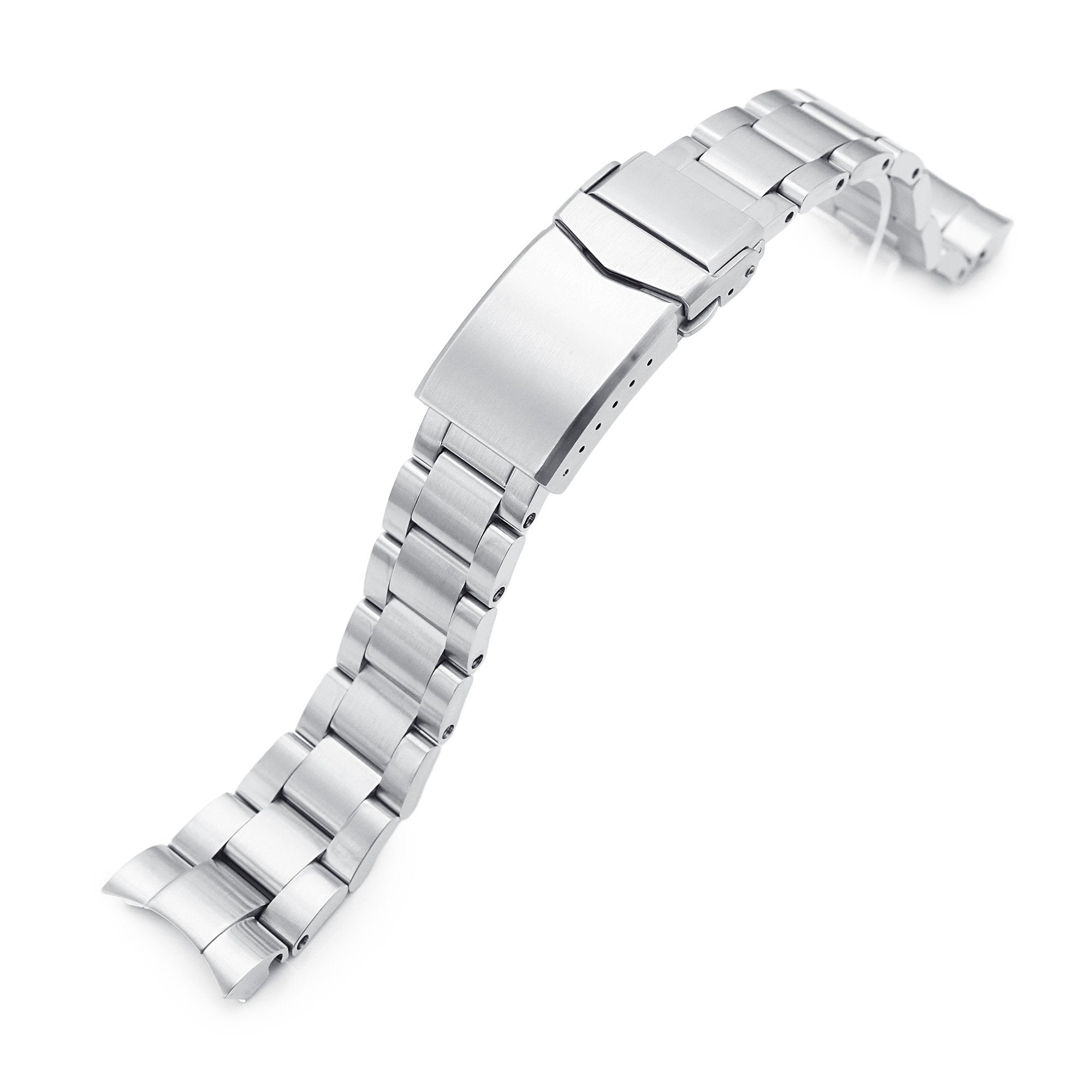 20mm Super-O Boyer 316L Stainless Steel Watch Bracelet for TUD BB58 Brushed V-Clasp Strapcode Watch Bands