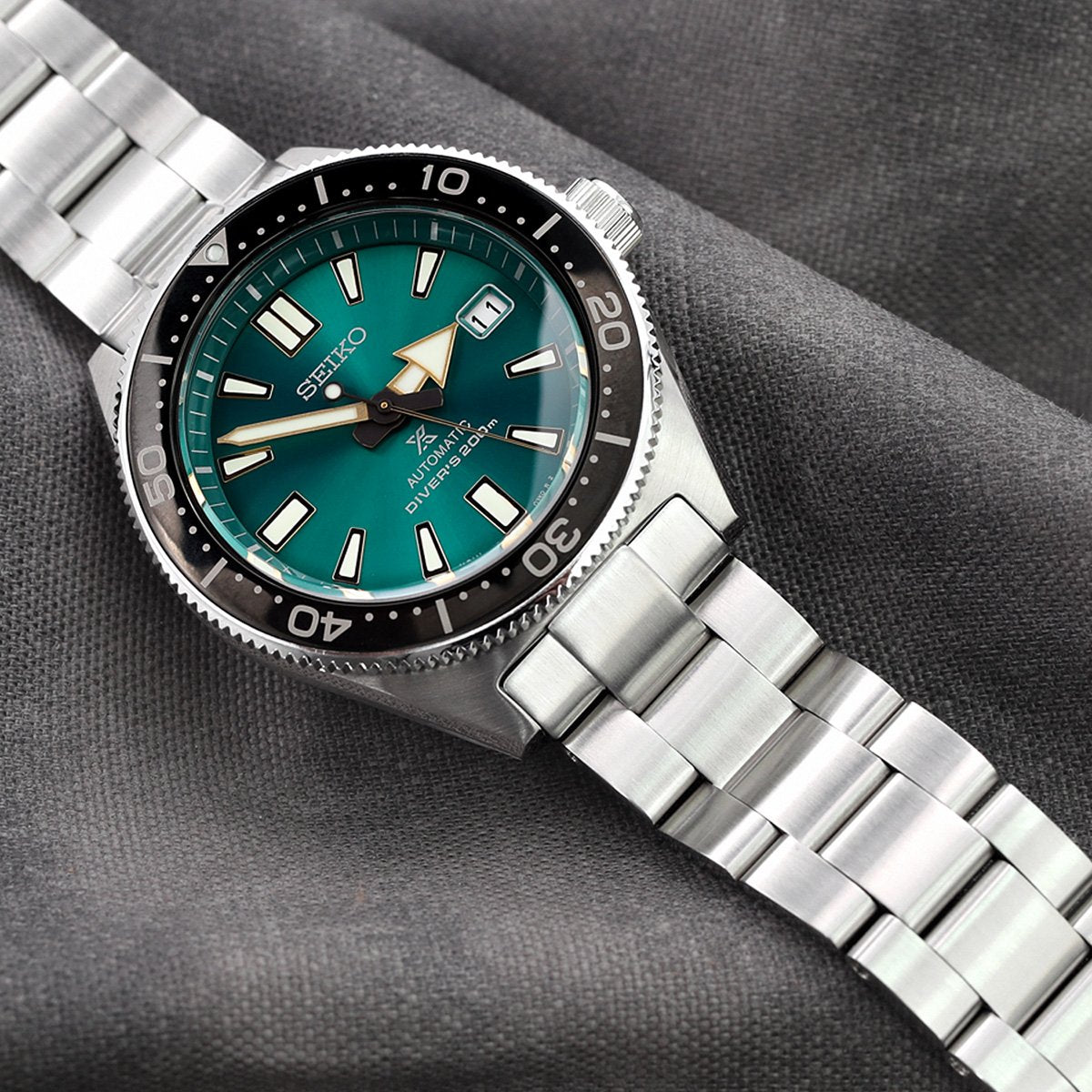 Seiko Prospex Limited Edition Sea Green SPB081J1 (SBDC059) reissue 62MAS Strapcode Watch Bands