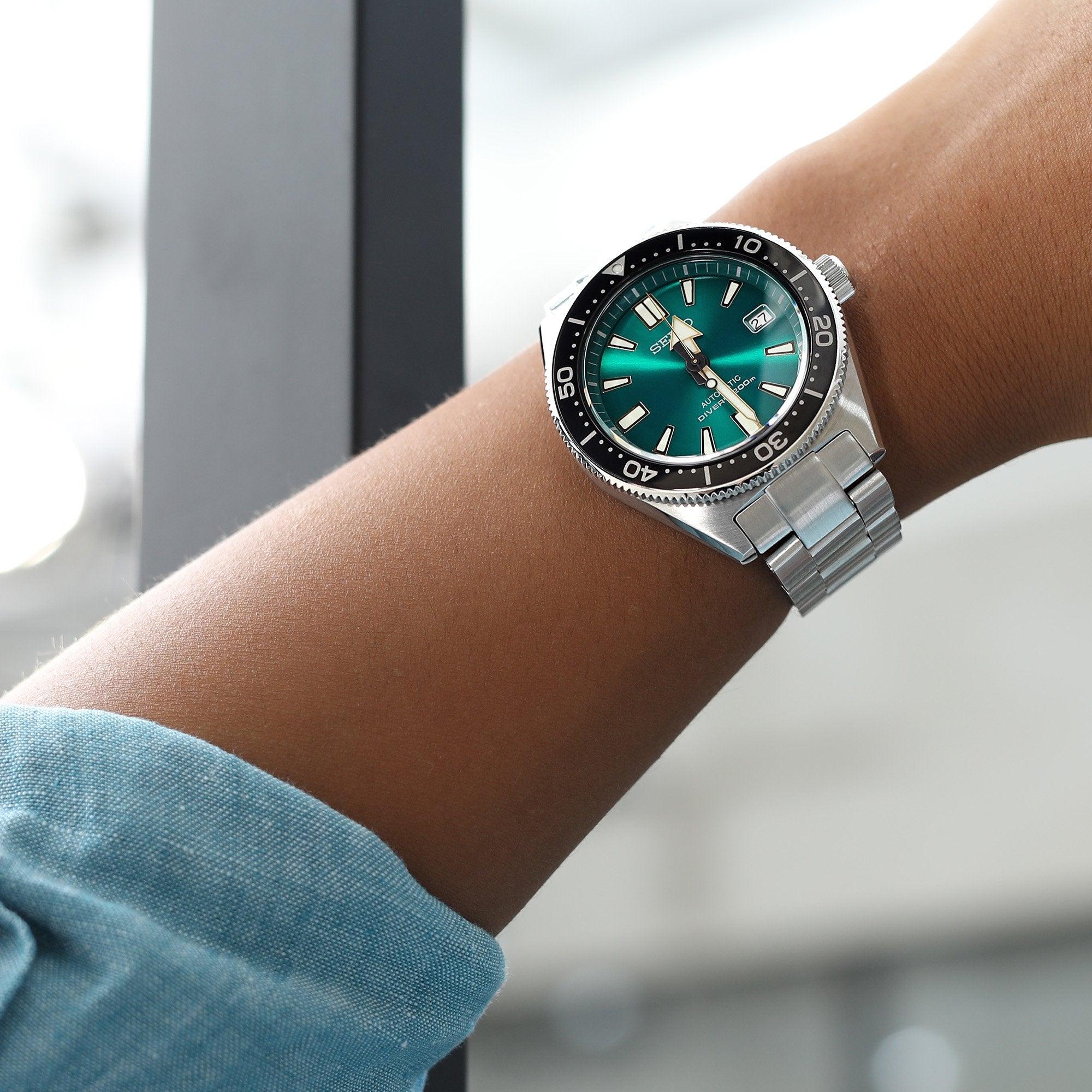 Seiko Prospex Limited Edition Sea Green SPB081J1 (SBDC059) reissue 62MAS Strapcode Watch Bands