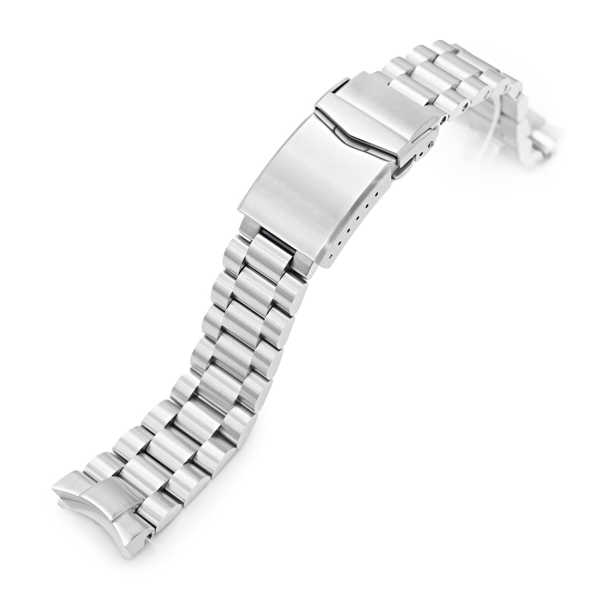 20mm Endmill 316L Stainless Steel Watch Bracelet for Seiko SKX013 Brushed V-Clasp Strapcode Watch Bands