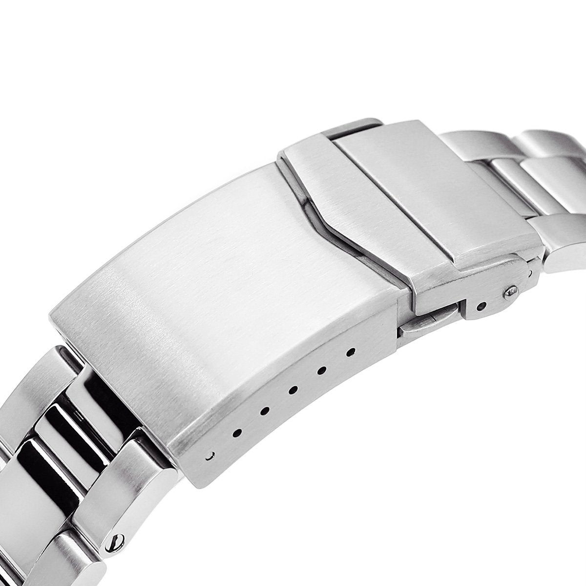 20mm Super-O Boyer 316L Stainless Steel Watch Bracelet for Seiko SARB033 Brushed and Polished V-Clasp Strapcode Watch Bands
