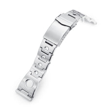 22mm Rollball 316L Stainless Steel Watch Bracelet Straight End Brushed V-Clasp Strapcode Watch Bands