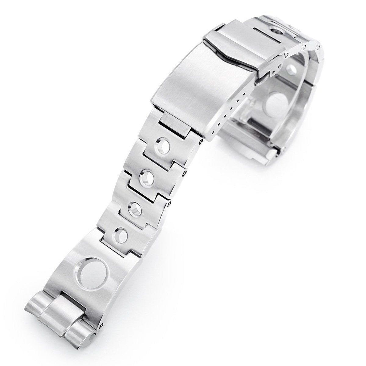 Bracelet montre 22mm Rollball pour Seiko New Turtles SRP777 SRP775 SRPA21 (PADI), acier inoxydable brossé, fermoir V Diver