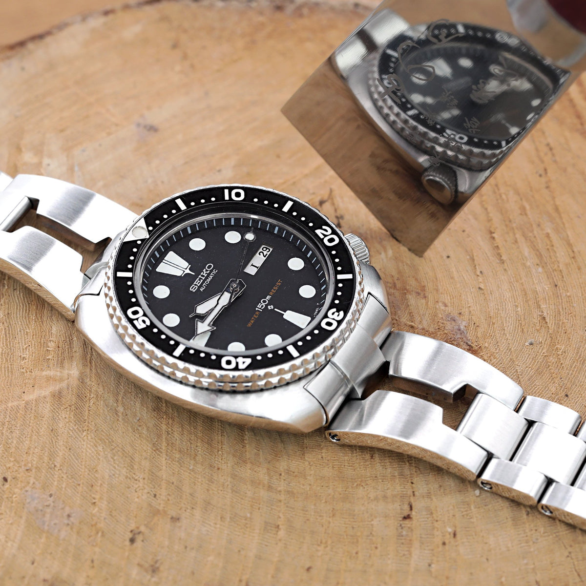 Vintage Seiko Divers Turtle 6309-7040 Day Date Watch Strapcode Watch Bands