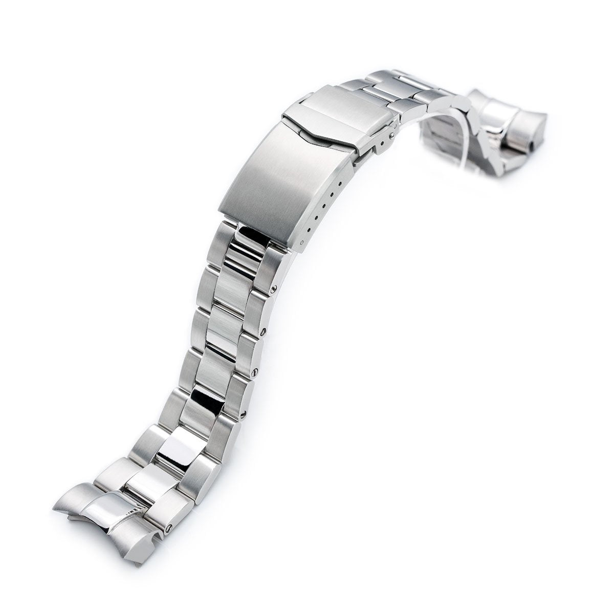 22mm Super-O Boyer 316L Stainless Steel Watch Bracelet for TUD BB V-Clasp Brushed & Polished Strapcode Watch Bands