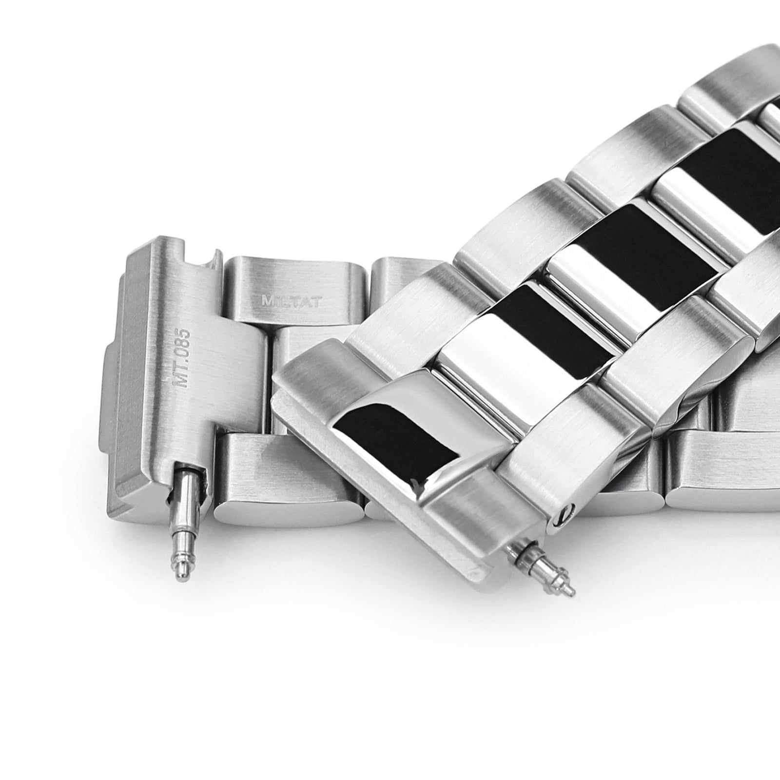 20mm Super-O Boyer 316L Stainless Steel Watch Band for Seiko SBDC053 aka modern 62MAS, Brushed and Polished V-Clasp Strapcode Watch Bands