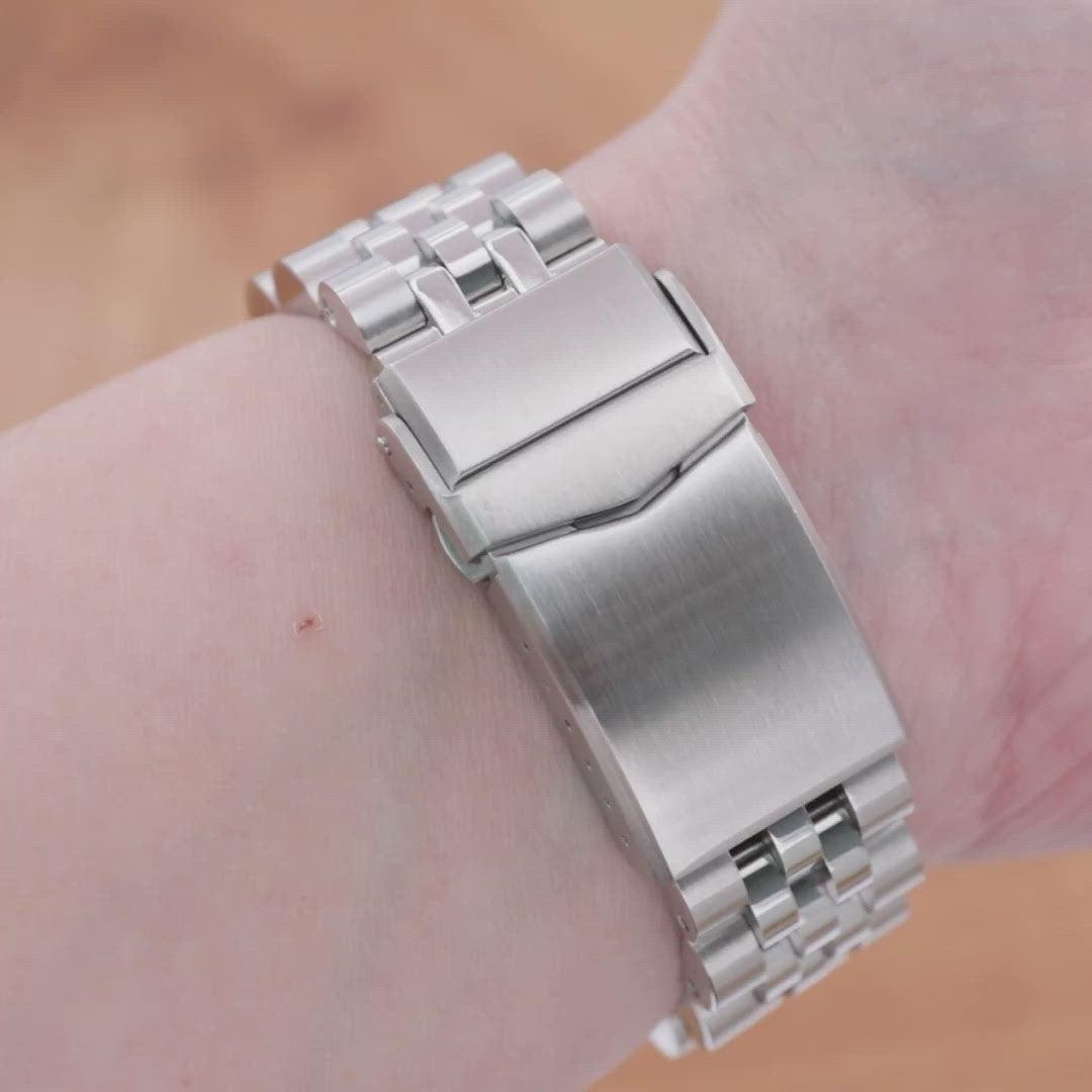 Angus-J Louis 22mm Stainless Steel Bracelet for Seiko Turtle SRP777 SRP775 SRPA21