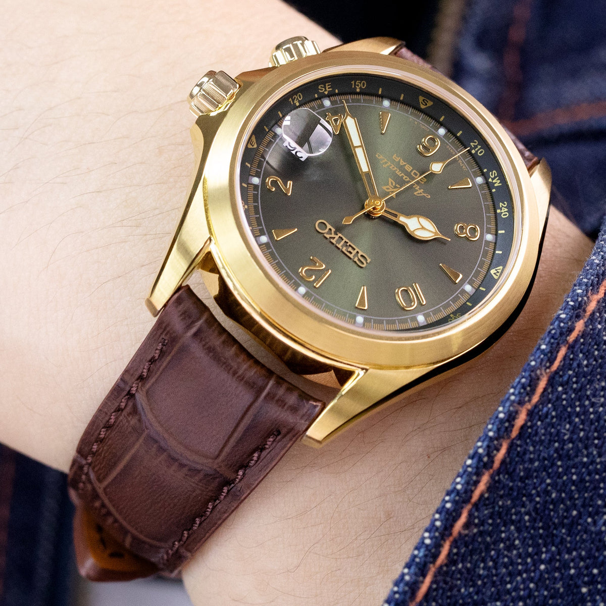 Seiko Prospex Alpinist Sunbeam Forest SPB210J1 Strapcode Watch Bands