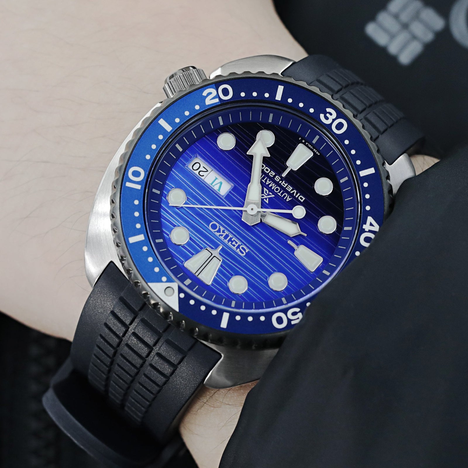 Seiko Watch Prospex Save the Ocean Special Edition New Turtle SRPC91K1 Strapcode Watch Bands