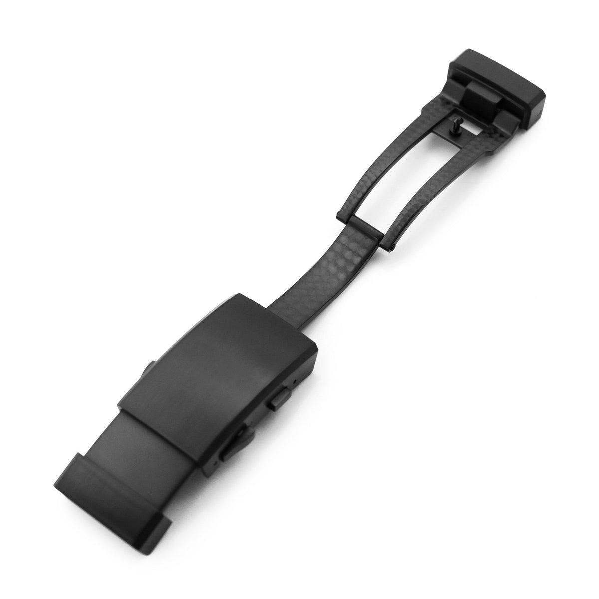 18mm 316L Stainless Steel Wetsuit Ratchet Buckle Button Control diver extension clasp, Diamond-like Carbon Strapcode Watch Bands