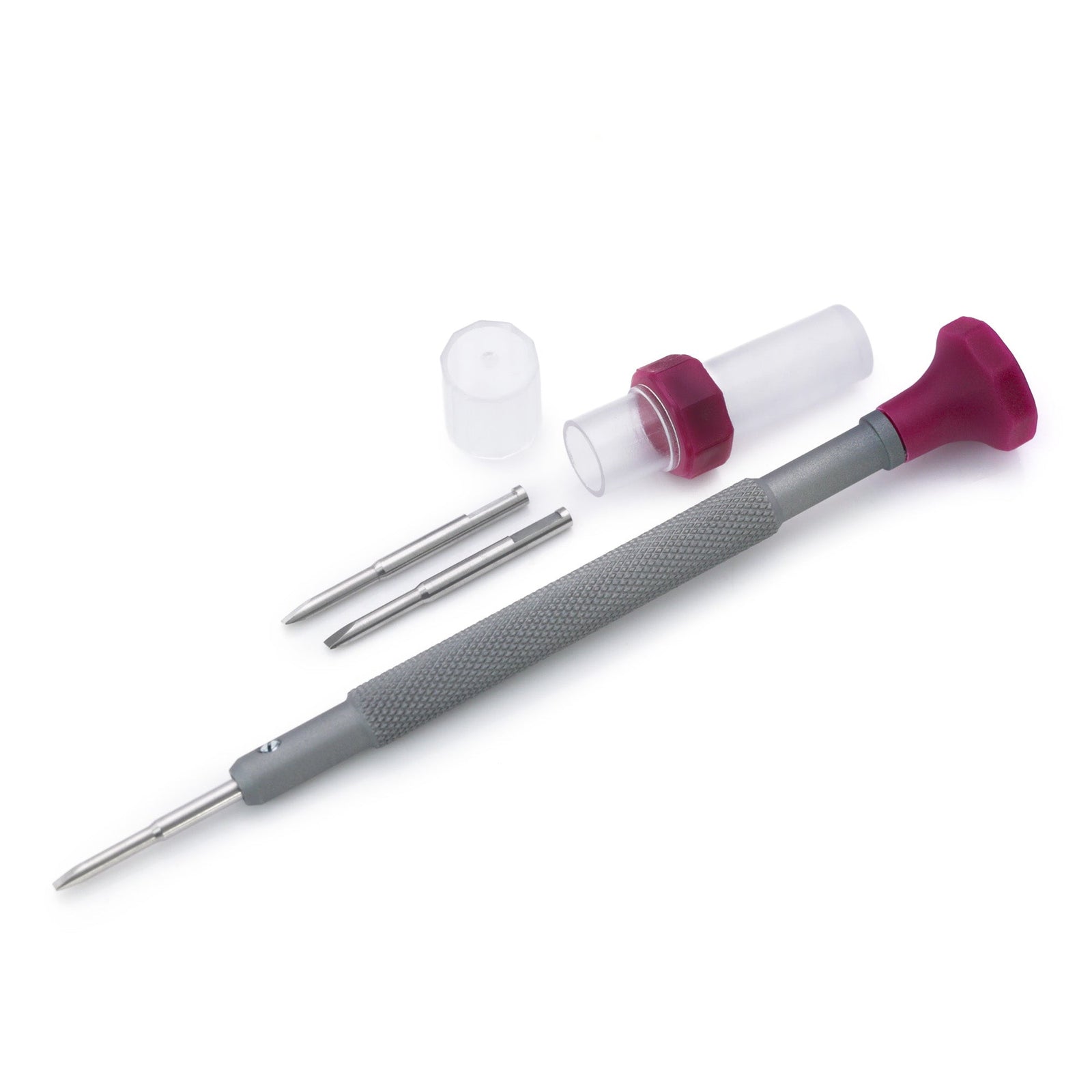 1 Pc Tournevis à tête plate pour bracelets-montres avec lames de rechange (5 tailles : 1,0mm, 1,2mm, 1,4mm, 1,6mm et 1,8mm)