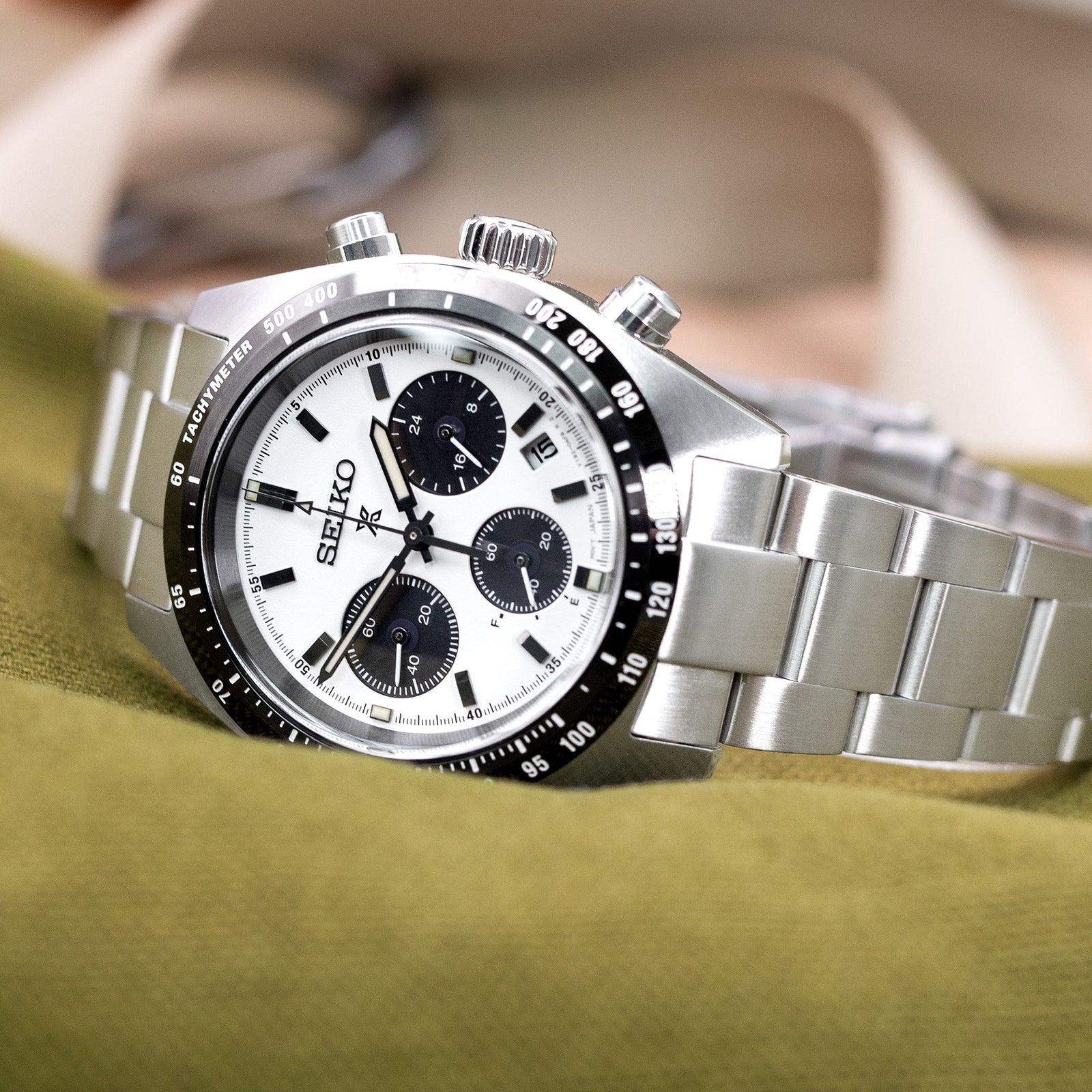 Bracelet montre Super-O Boyer 20mm pour Seiko Prospex Speedtimer SSC813 SSC815 SSC817, acier inoxydable brossé, fermoir V Diver