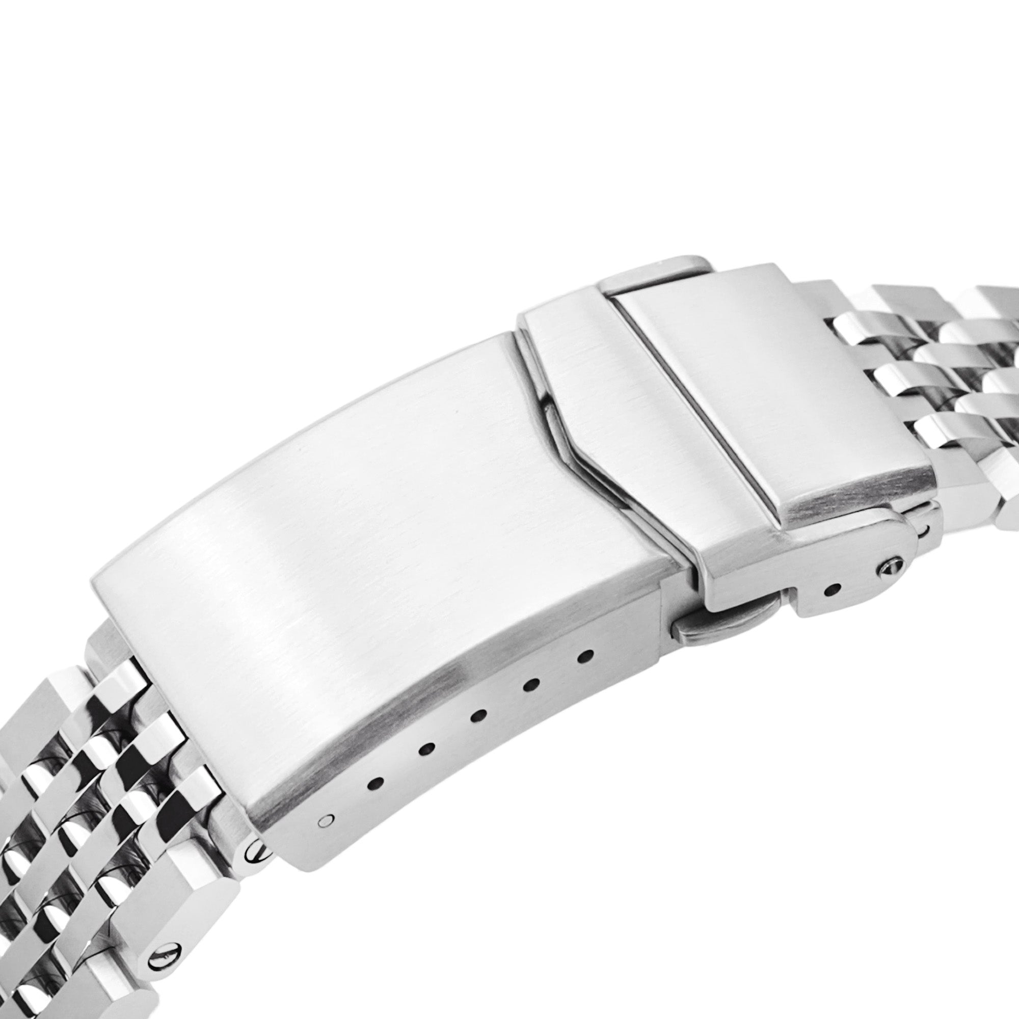 20mm Asteroid Watch Band for TUD BB58, 316L Stainless Steel Brushed and Polished V-Clasp Strapcode Watch Bands