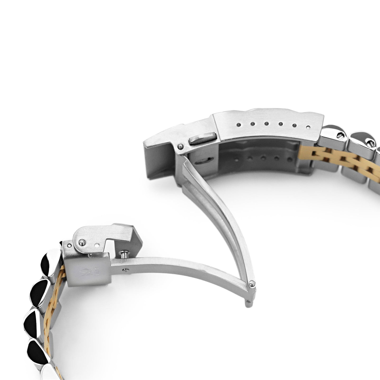 Super-J Louis 22mm Two-Tone Stainless Steel Bracelet for Seiko SKX007 SKX009 SKX011