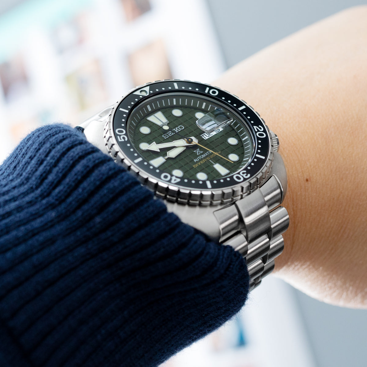 Endmill 22mm Stainless Steel Bracelet for Seiko Turtle SRP777 SRP775 SRPA21