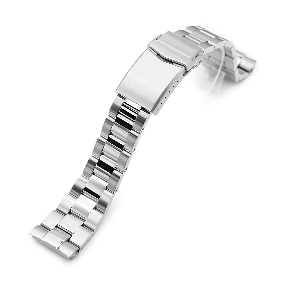 22mm Super-O Boyer Watch Band for Seiko new Turtles SRP777, 316L Stainless Steel Brushed and Polished V-Clasp Strapcode Watch Bands