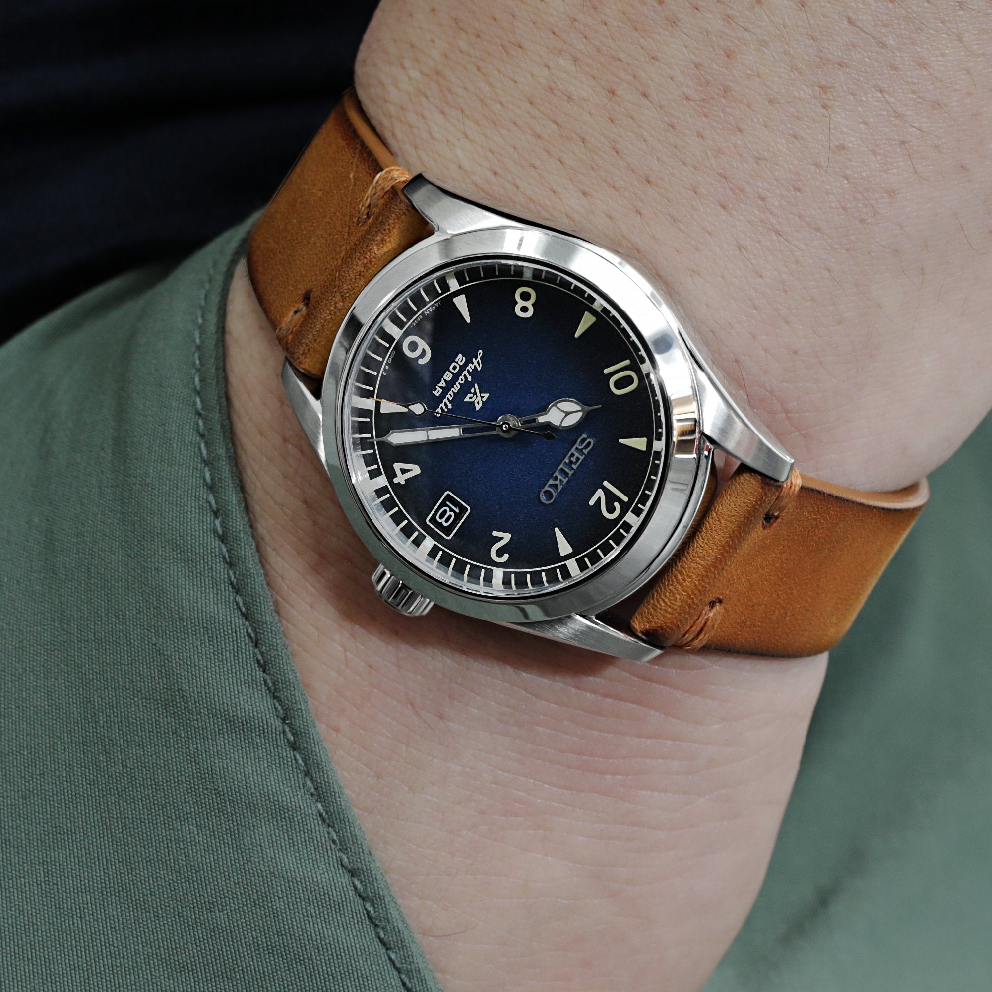 Citizen Promaster Fugu Asia Limited Diver's NY0111-11E; Seiko Prospex Baby Alpinist Blue SPB157 38mm Strapcode Watch Bands