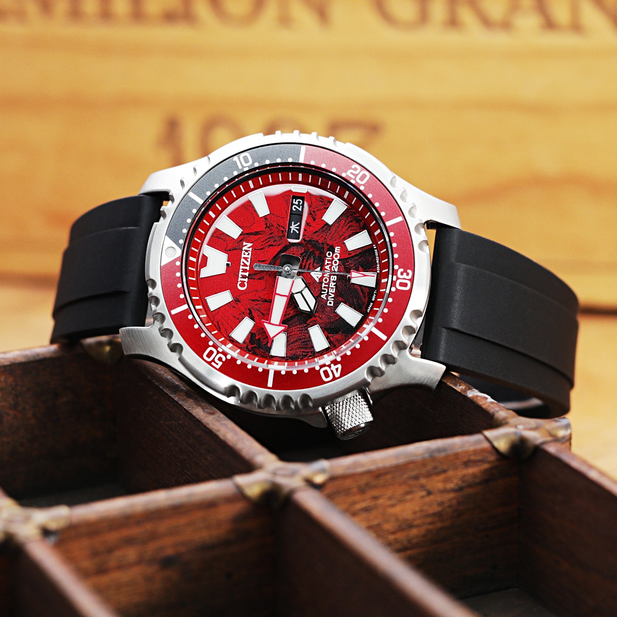 FKM08 Black FKM Quick Release rubber watch strap, 20mm or 22mm Strapcode Watch Bands