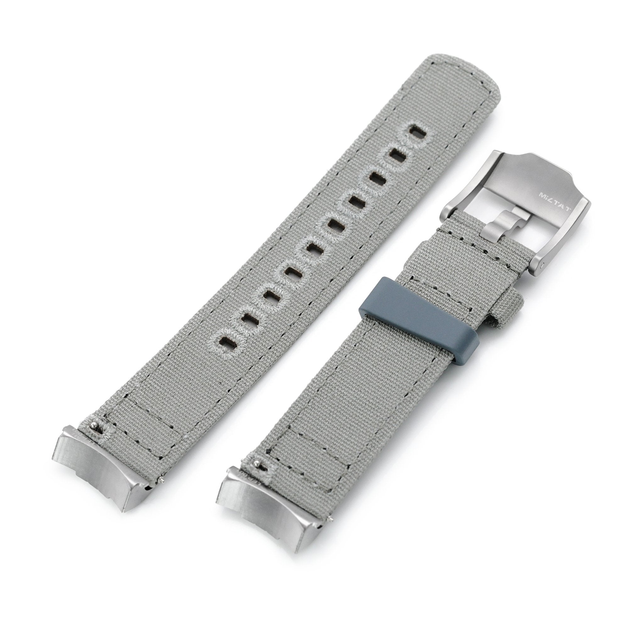 Khaki Green Quick Release Add-on End Piece Canvas + Watch Strap for Seiko Sumo SPB103 Strapcode Watch Bands