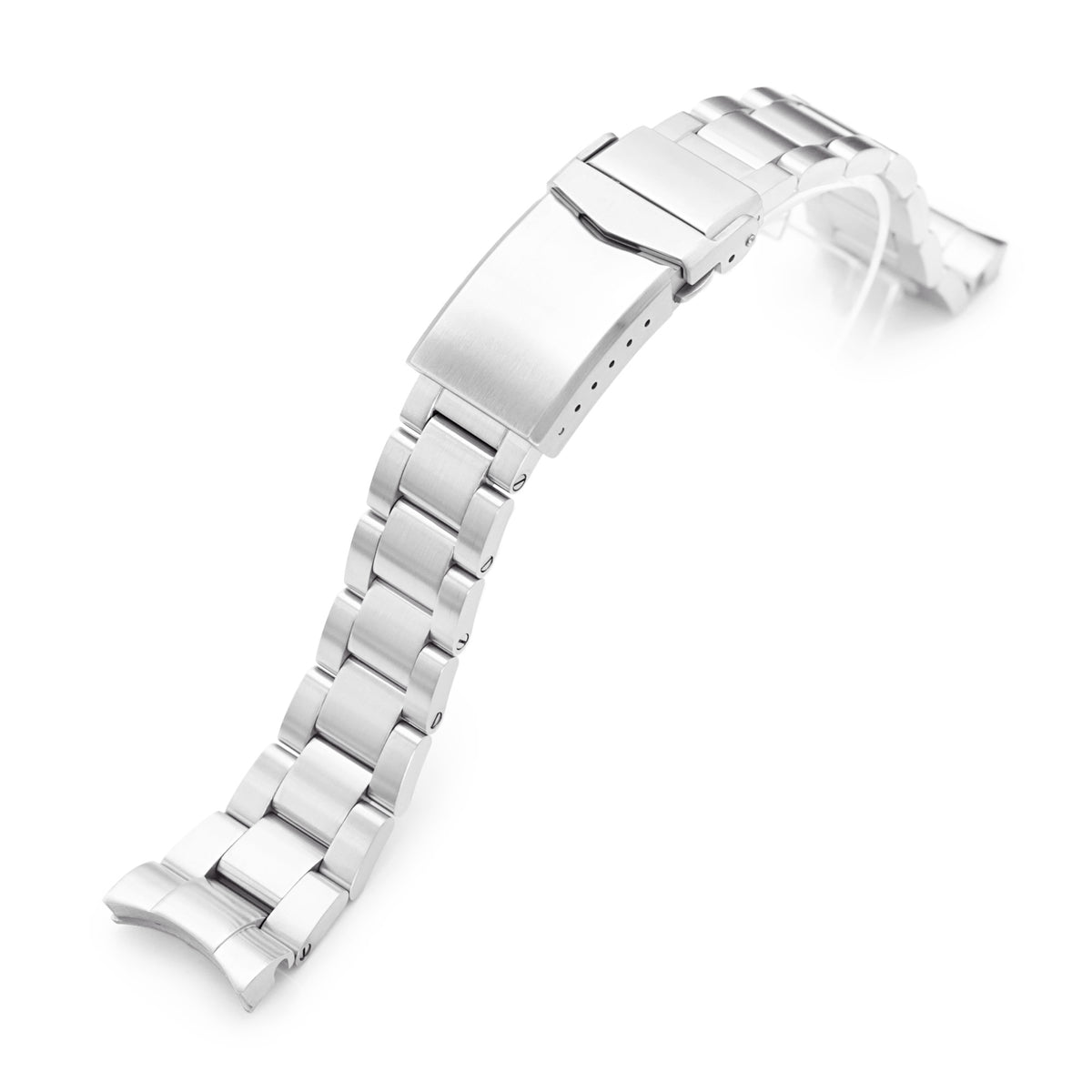 20mm Super Boyer Watch Band for RX SUB 5512, 316L Stainless Steel Brushed V-Clasp Strapcode Watch Bands