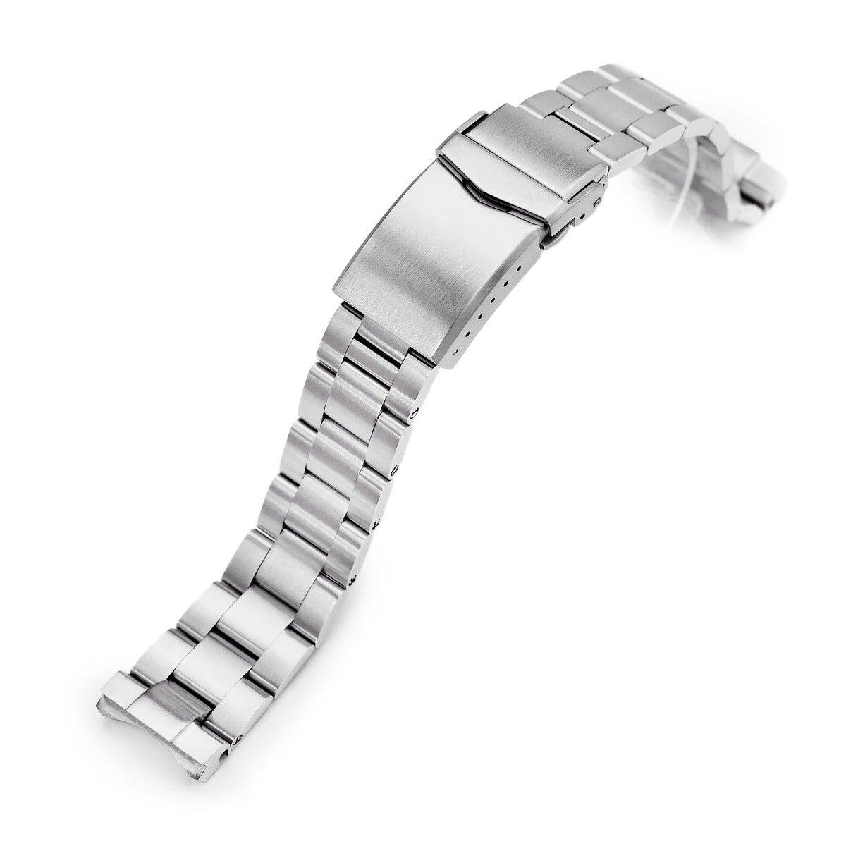 20mm Super-O Boyer 316L Stainless Steel Watch Band for Seiko SPB143 63Mas 40.5mm, Brushed V-Clasp Strapcode Watch Bands