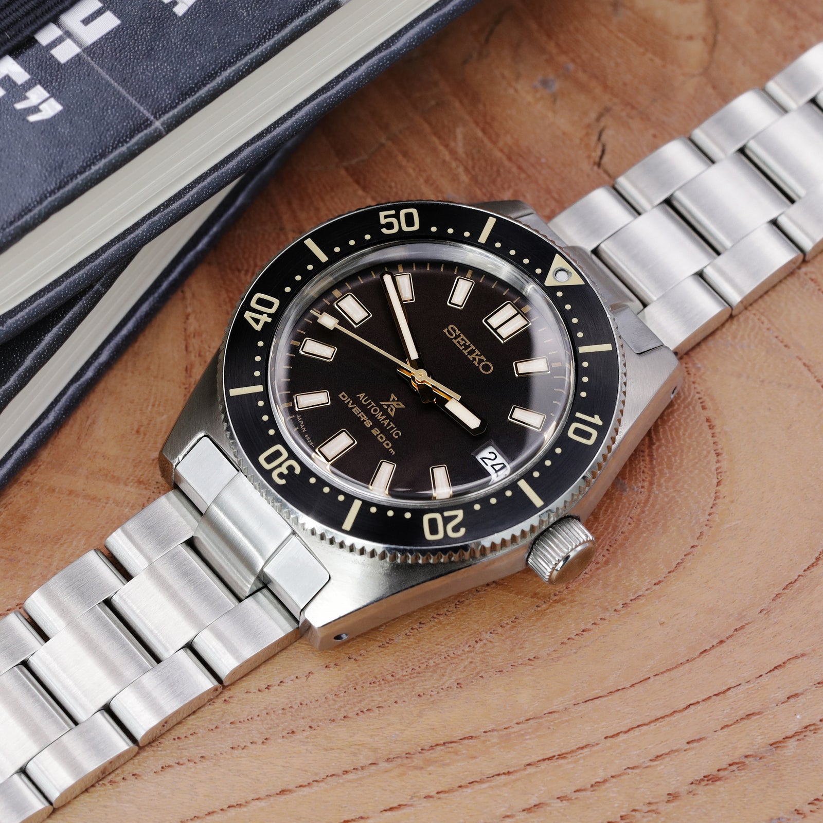 20mm Super-O Boyer 316L Stainless Steel Watch Band for Seiko SPB143 63Mas 40.5mm, Brushed V-Clasp Strapcode Watch Bands