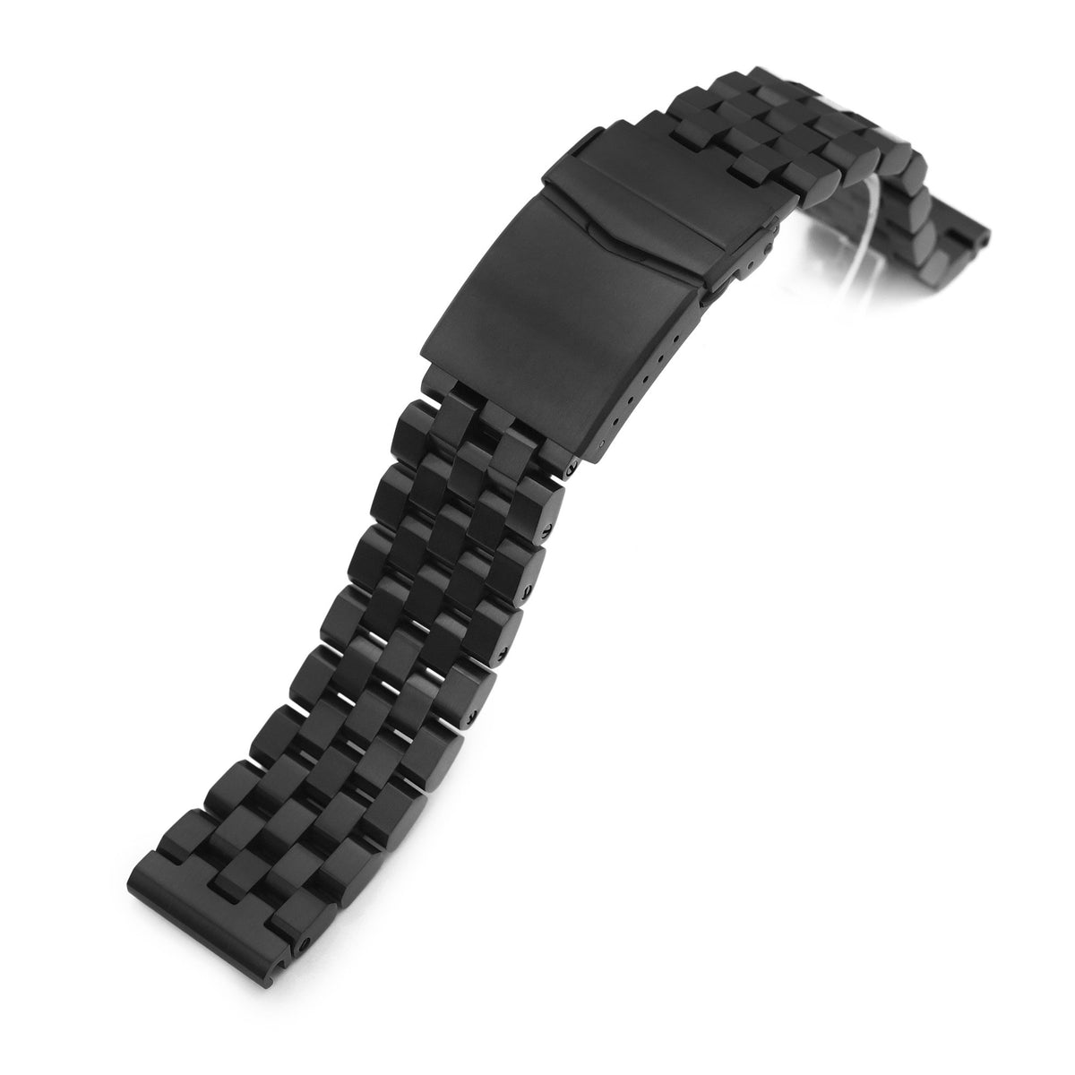 21mm Super Engineer II Watch Band for Seiko Tuna SBBN013, 316L Stainless Steel Diamond-like Carbon (DLC coating) V-Clasp Strapcode Watch Bands