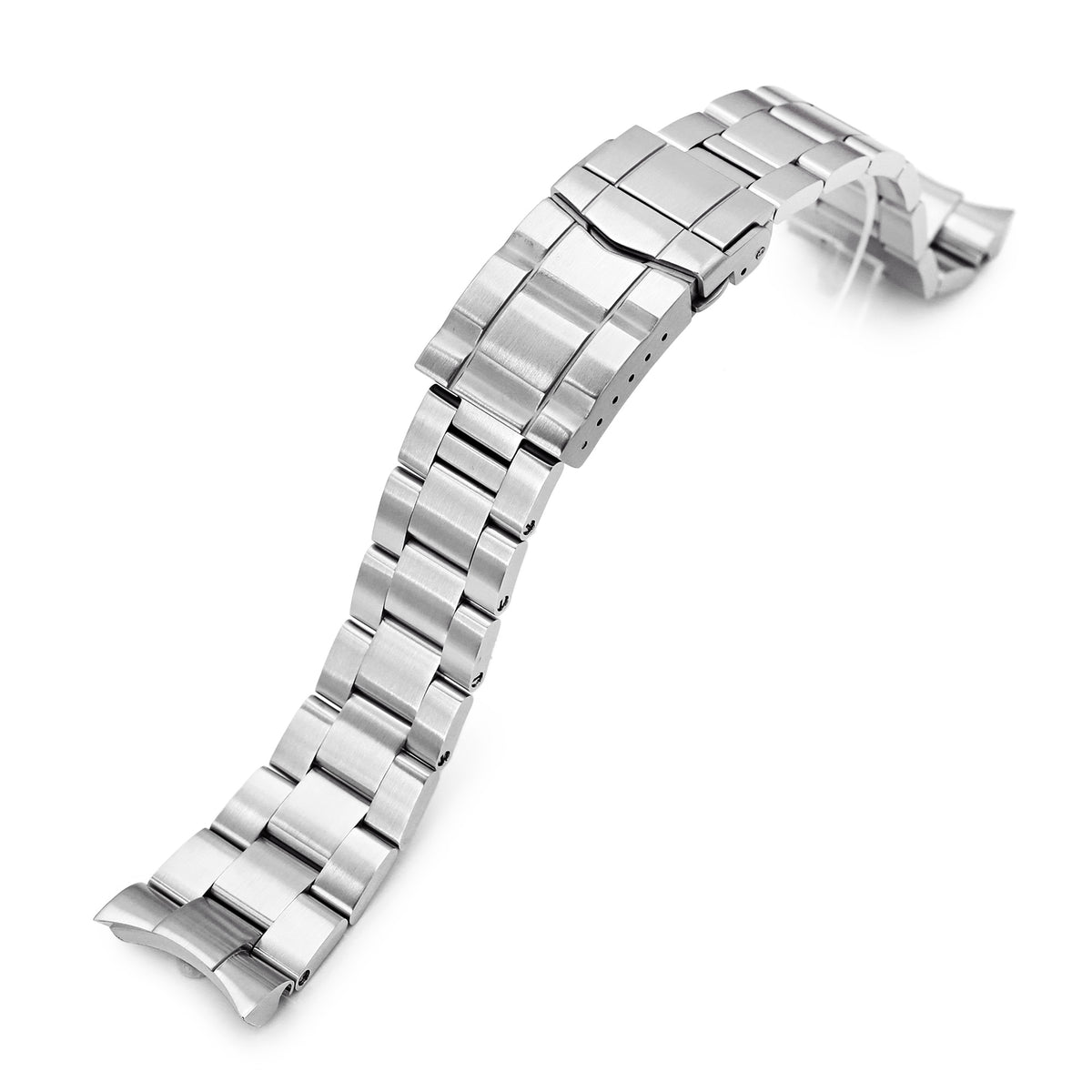 22mm Super-O Boyer 316L Stainless Steel Watch Band for Orient Mako II &amp; Ray II, SUB Clasp Strapcode Watch Bands