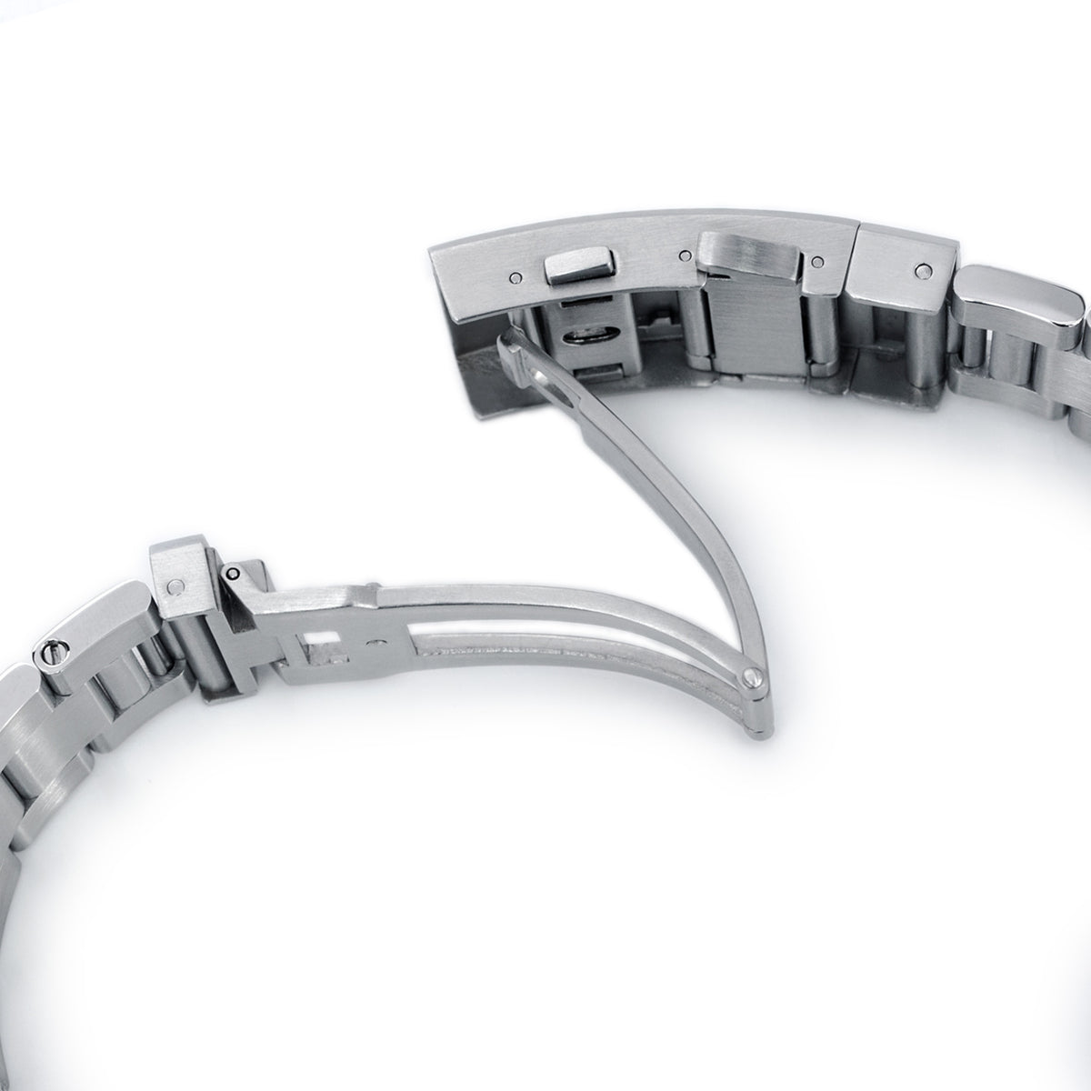 22mm Super-O Boyer Watch Band for TUD BB, 316L Stainless Steel Wetsuit Ratchet Buckle Brushed Strapcode Watch Bands