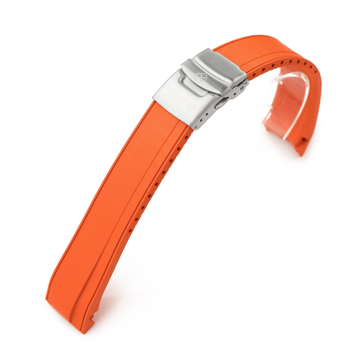 StrapXPro - SRX1A Vulcanized Rubber Strap for Seiko Samruai, King Samruai, Orange Strapcode watch bands